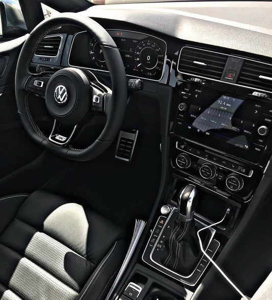 Volkswagen Golf Interior with Head Unit 